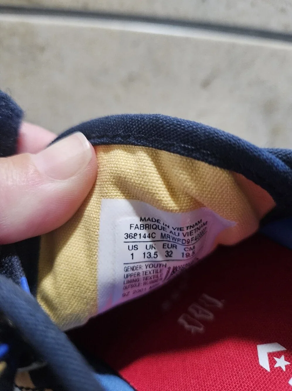 Converse Kids Velcro Sneakers with Red, Yellow & Blue Sharks